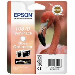 Original Epson Twin-Pack T0870 Gloss Optimizer