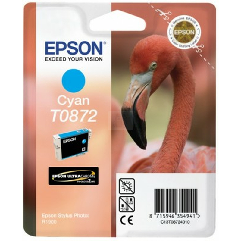 Original Epson Tinte T0872 Cyan