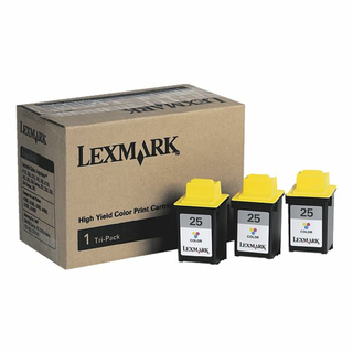 Tintenpatronenset 3er Pack Lexmark Nr.25 HC 15M0375 farbig