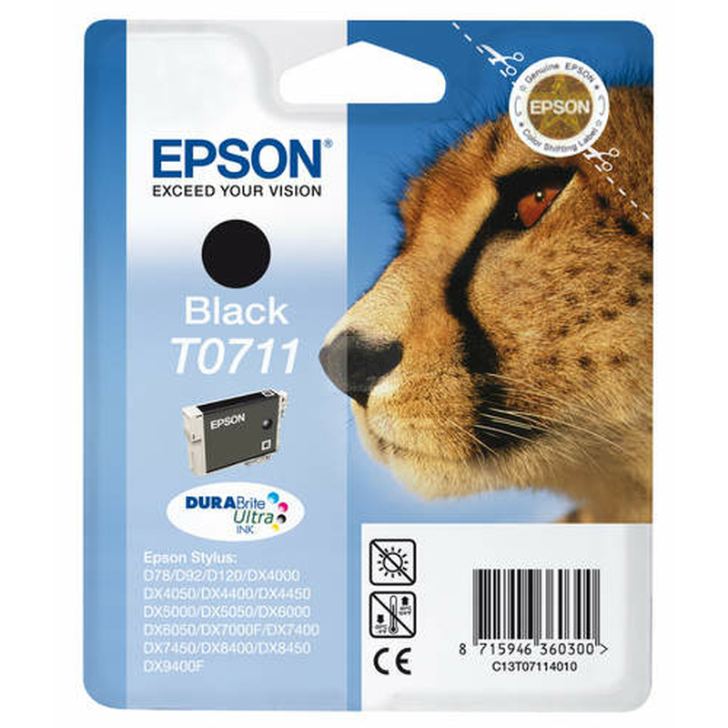 Epson T0711 Tinte Schwarz