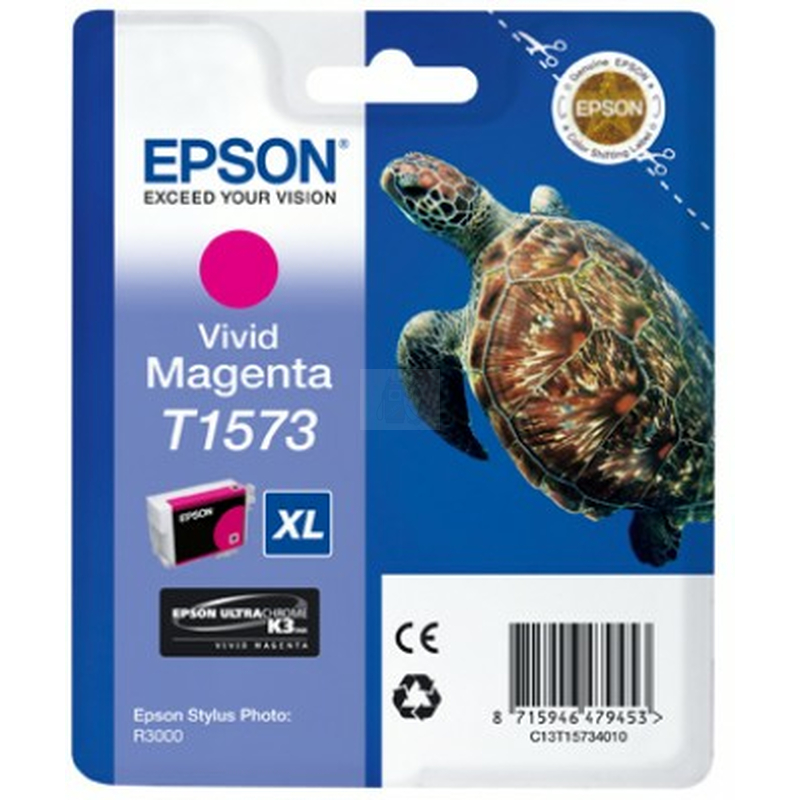 Original Epson T1573 Tinte Vivid Magenta