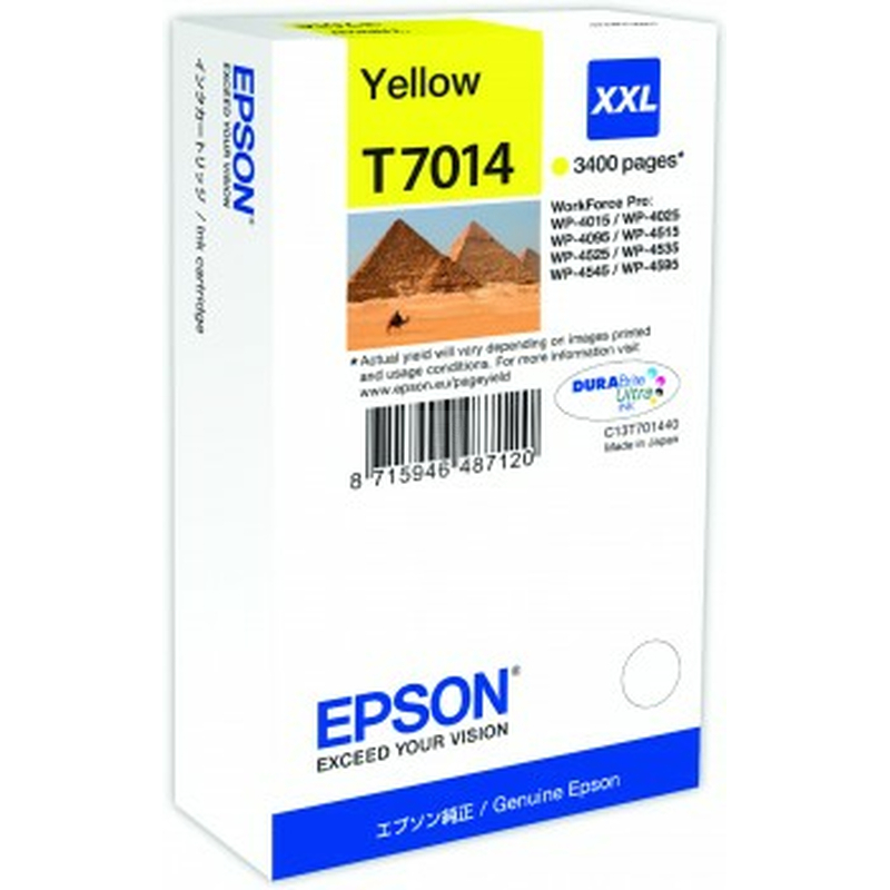 Tintenpatrone Epson T7014 XXL Yellow
