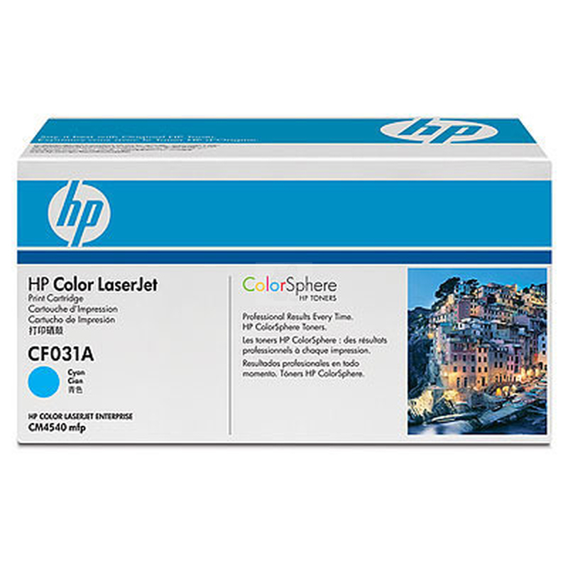 Toner HP CF031A LaserJet Enterprise CM4540 cyan