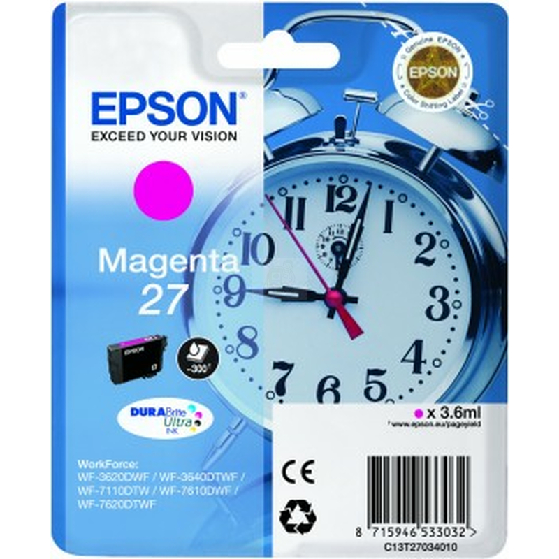 Epson 27 Magenta 3,6ml