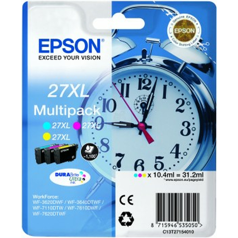 Epson Multipack 27XL c/m/y 31,2ml