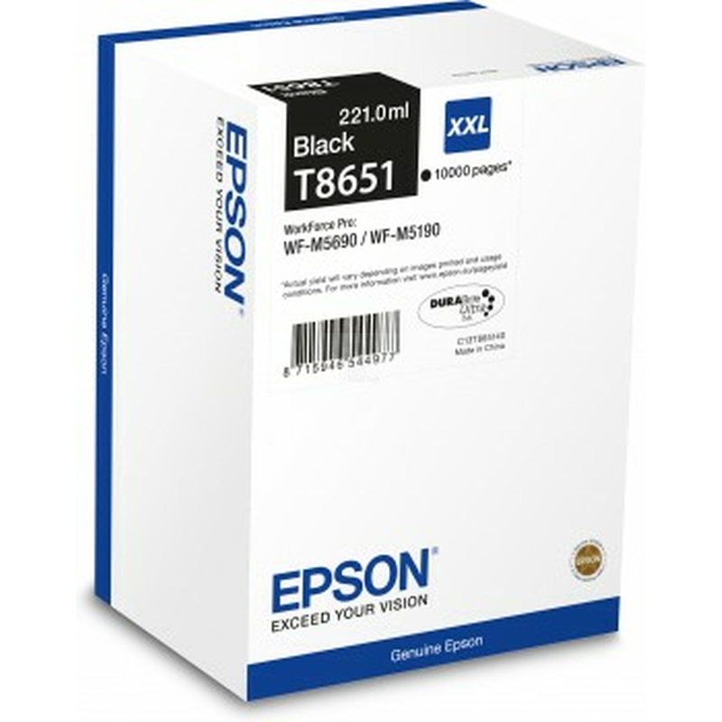 Tintenpatrone Epson T8651 schwarz 10.000 Seiten