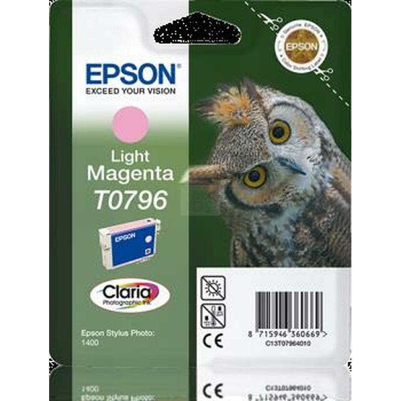 Original Epson Tintenpatrone T0796 Light Magenta C13T079640