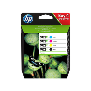 HP 903XL Tintenpatrone 4er-Pack, Schwarz/Cyan/Magenta/Gelb
